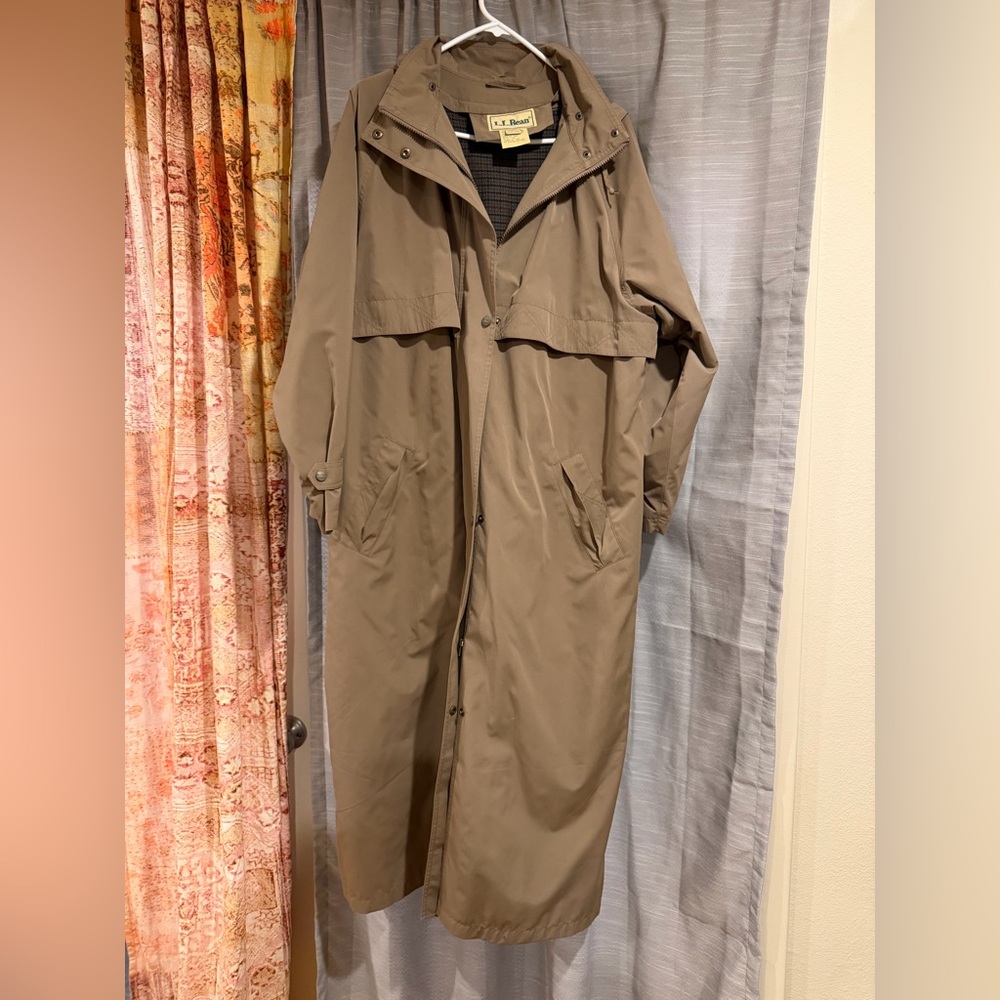Perfect Vintage L.L. Bean Women's Tan Trench Coat Size Extra Large